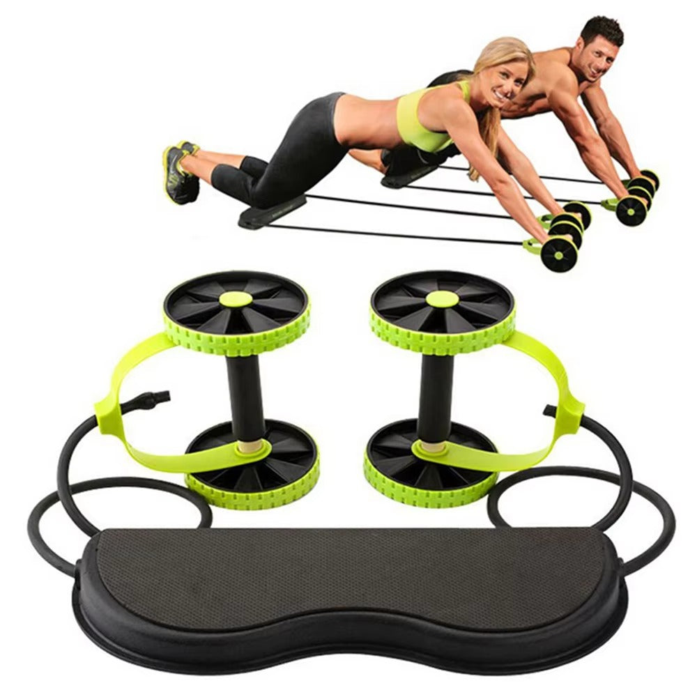 Ab Roller Resistance Band Workout System