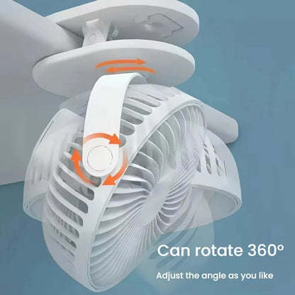 Multi-Angle Clip-On Circulating Fan